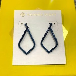Kendra Scott Sophia drop earrings NAVY GUNMETAL